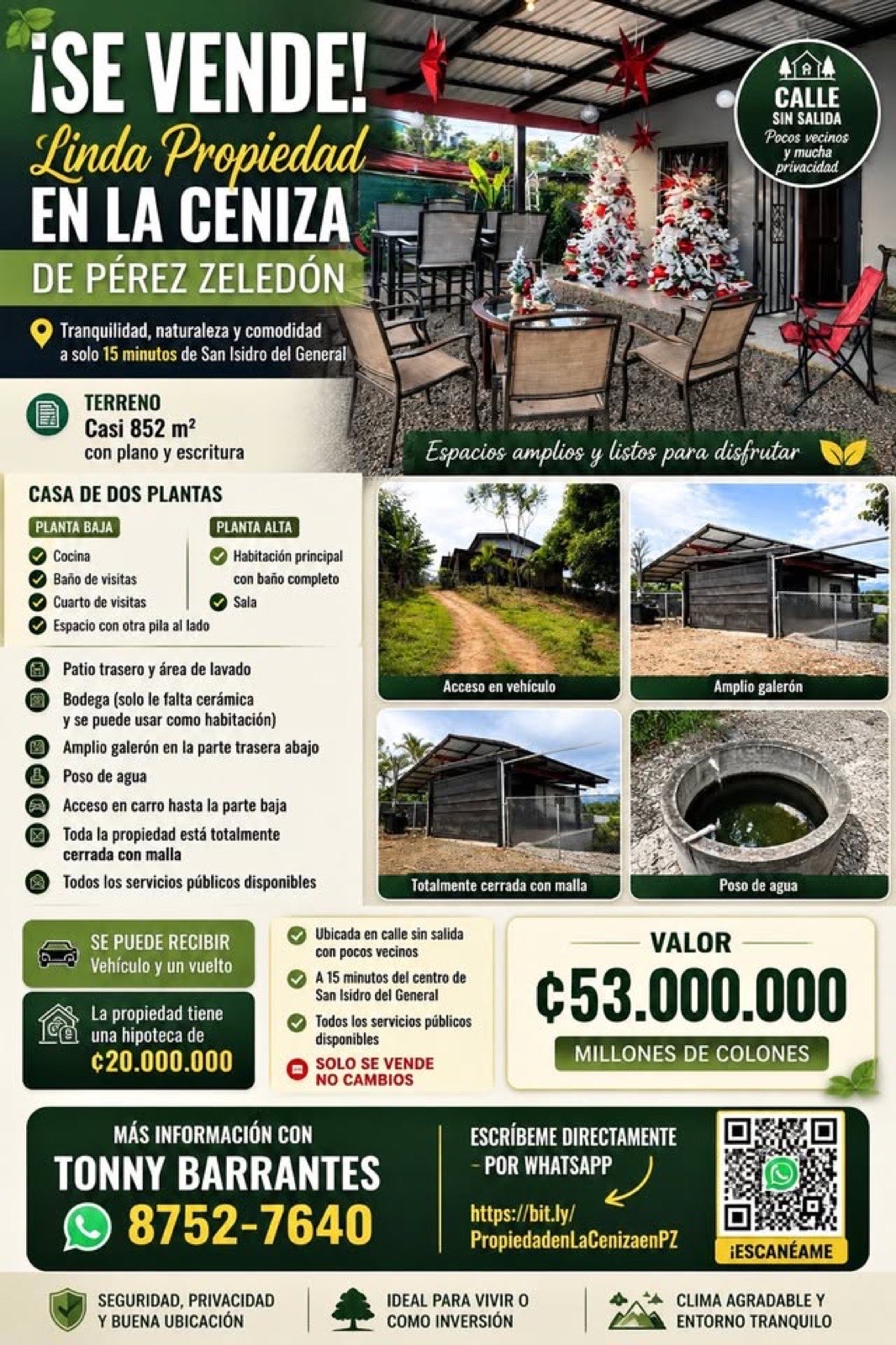 La Guaria Finca Galerón, San Pedro