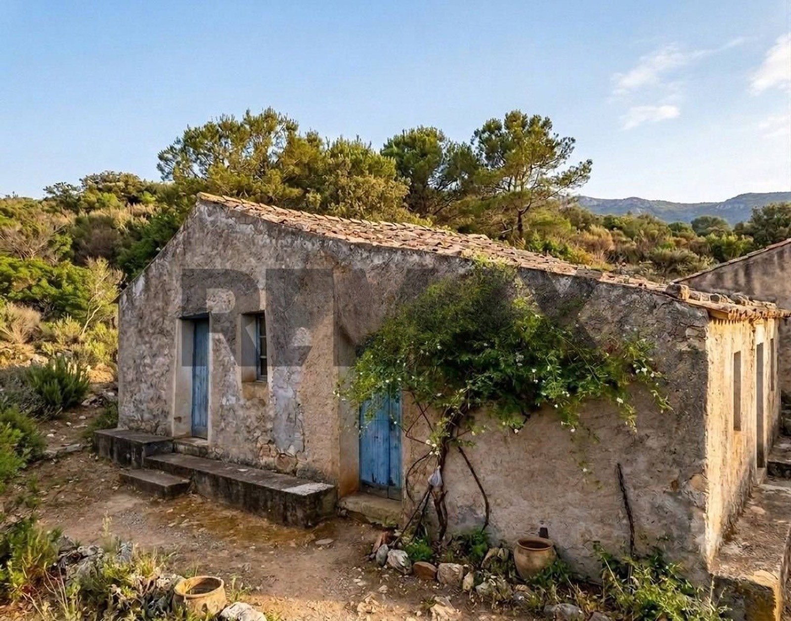 10000 m2 terraced fruit land with river, Gratteri